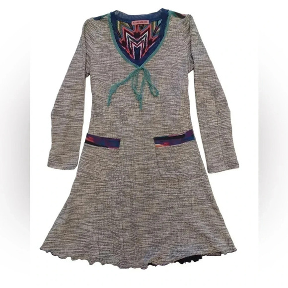 Katrin Leblond Design Multi Coloured Long Sleeve Tunic Dress  Size XS - Picture 8 of 12